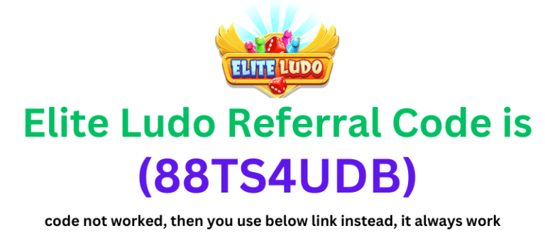 Elite Ludo referral code (88TS4UDB) get ₹50 signup bonus.