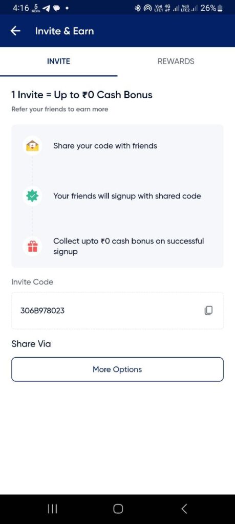 Twelfth Man Referral Code (306B978023) you get ₹200 signup bonus.