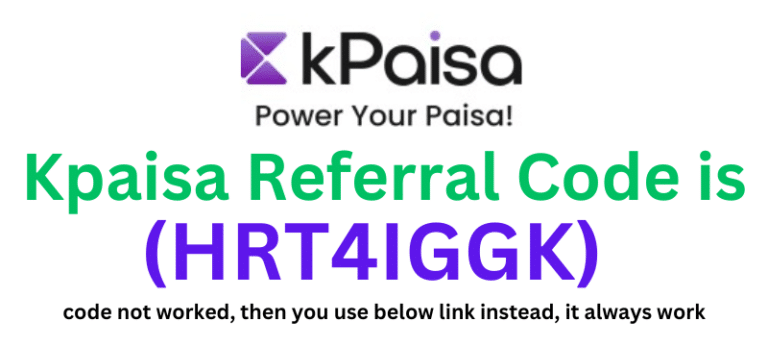 Kpaisa Referral Code (HRT4IGGK) get ₹100 as a signup bonus.