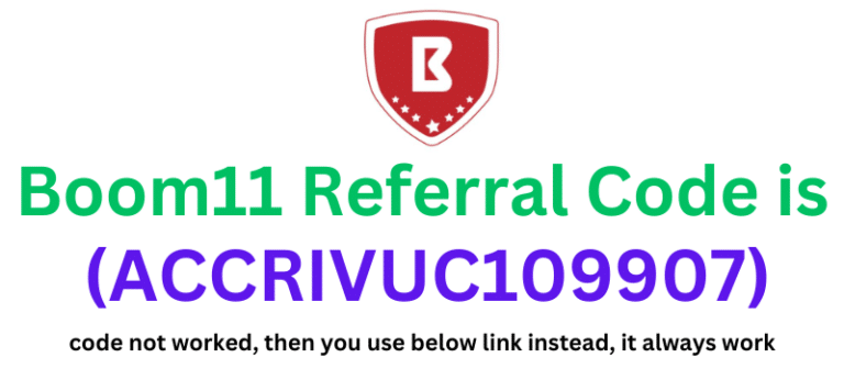 Boom11 Referral Code (ACCRIVUC109907) get ₹100 signup bonus.