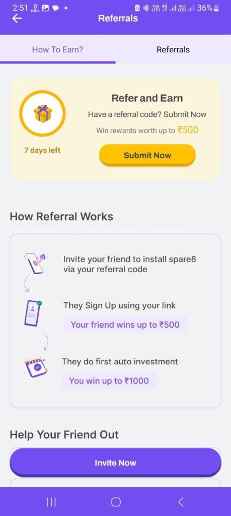 Spare8 Referral Code (3X9QYC) You Can Win Free Gold worth up to ₹1000.