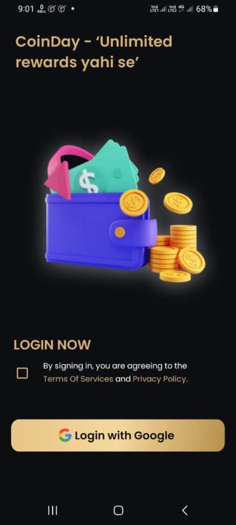 Coin Day Referral Code (9249902) you'll get ₹50 signup bonus.