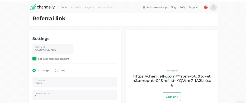 Changelly Referral Code (Use Referral Link) Get 70% Rebate On Trading Fees.