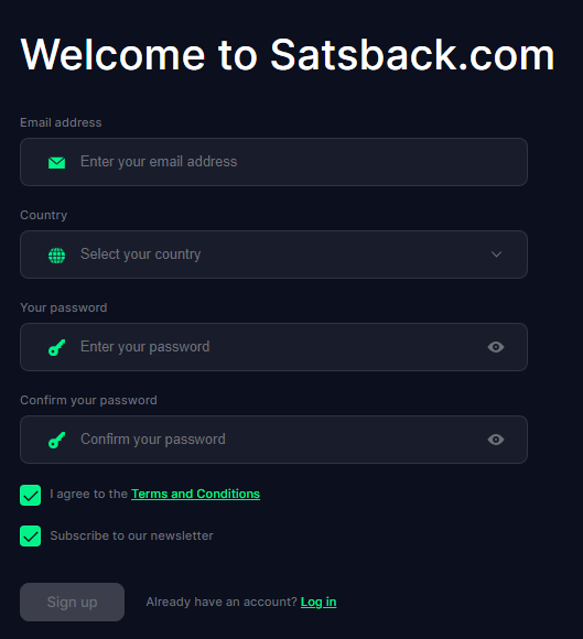 Satsback Referral Code (Use Referral Link) Get $50 Signup Bonus.