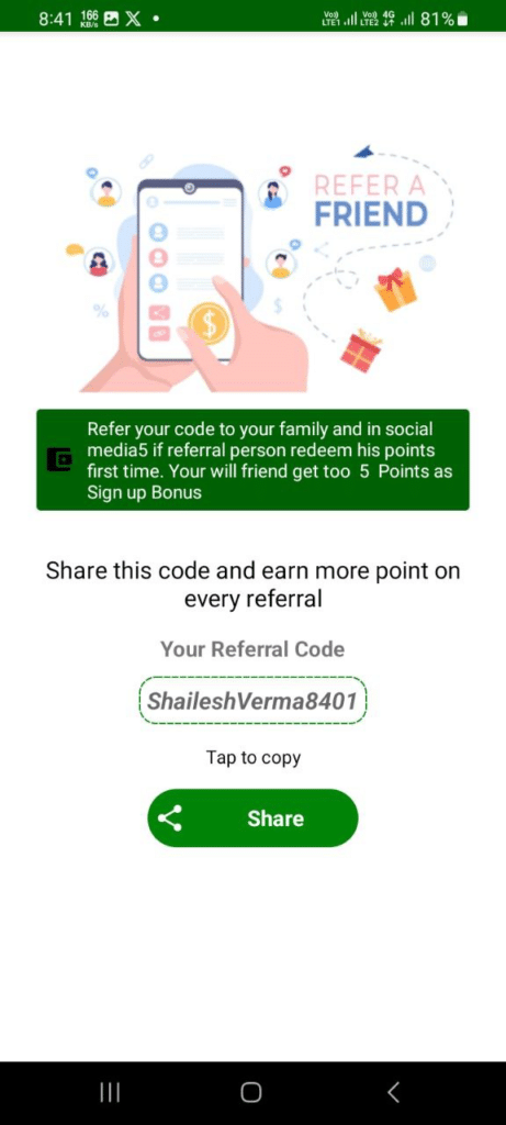 Make Money App Referral Code (ShaileshVerma8401) Get ₹200 Signup Bonus.