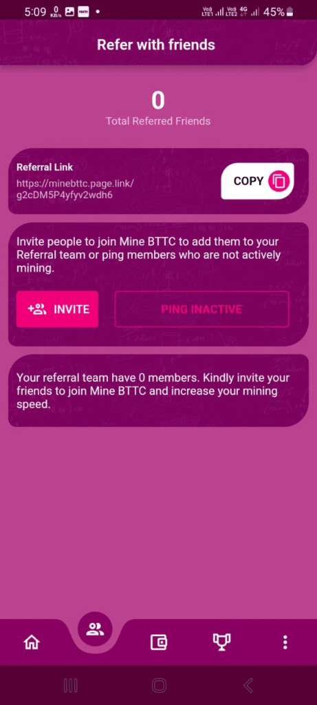 Mine Bttc App Referral Code (29767111) Get $20 As a Signup Bonus.