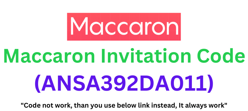 Maccaron Invitation Code (ANSA392DA011) Flat 70% off!