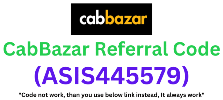 CabBazar Referral Code (ASIS445579) Flat ₹250 Off