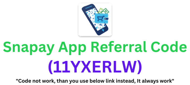 Snapay App Referral Code (11YXERLW) Get ₹100 As a Signup Bonus