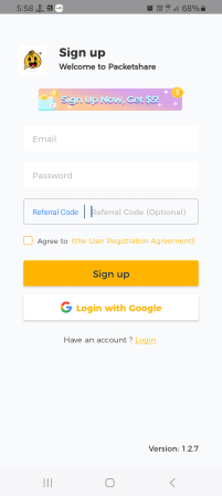 Packet Share Referral Code | Get $5 As a Signup Bonus.