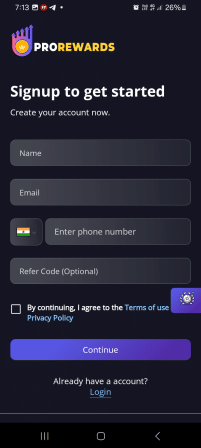 ProRewards App Referral Code (PREJIICJ) Get ₹50 Signup Bonus!