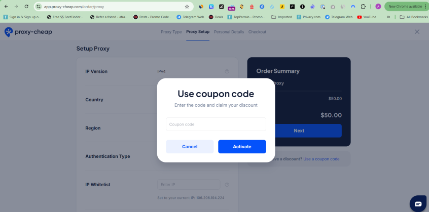 Proxy Cheap Coupon Code | Claim 20% Extra Discount!