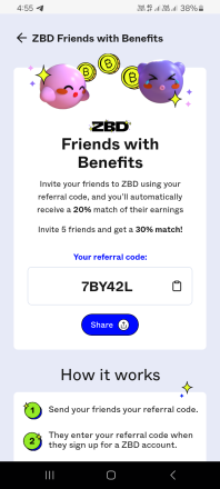 Zbd Referral Code | Get 20% Extra Bitcoin!