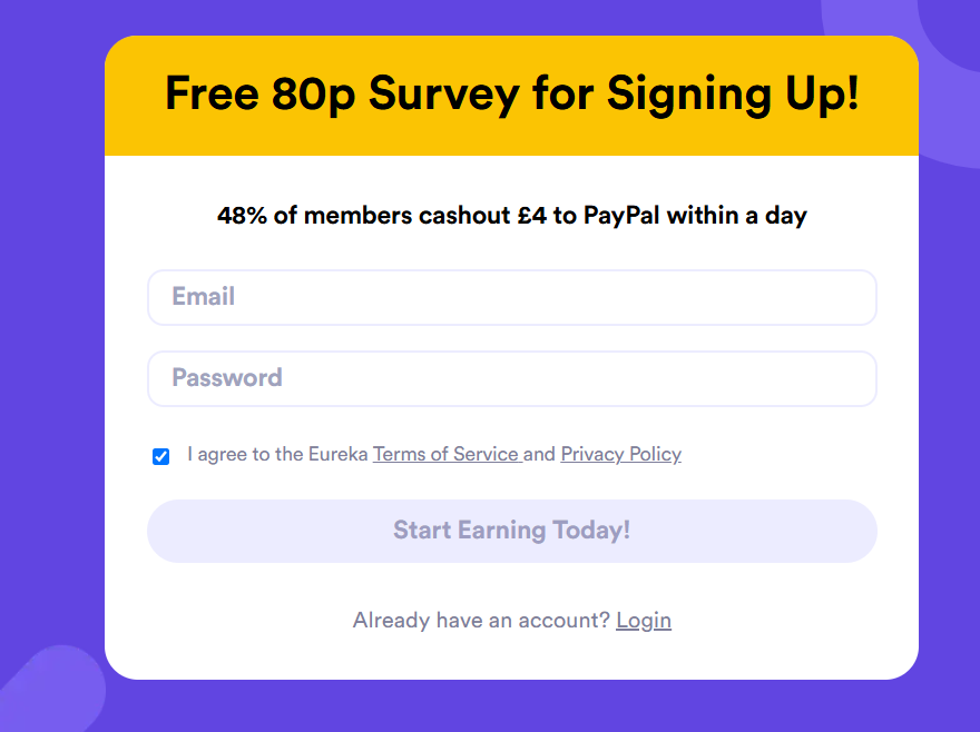 Eureka Surveys Referral Code (sq2vgt) To Recive a $5 Sign Up Bonus!