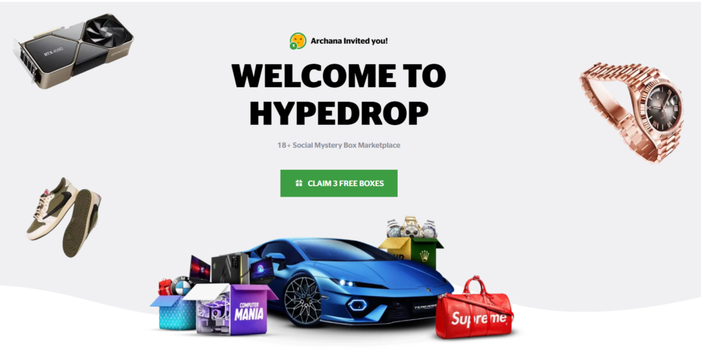 Hypedrop Promo Code (ARCHANA) To Get 5% Bonus On Deposit!