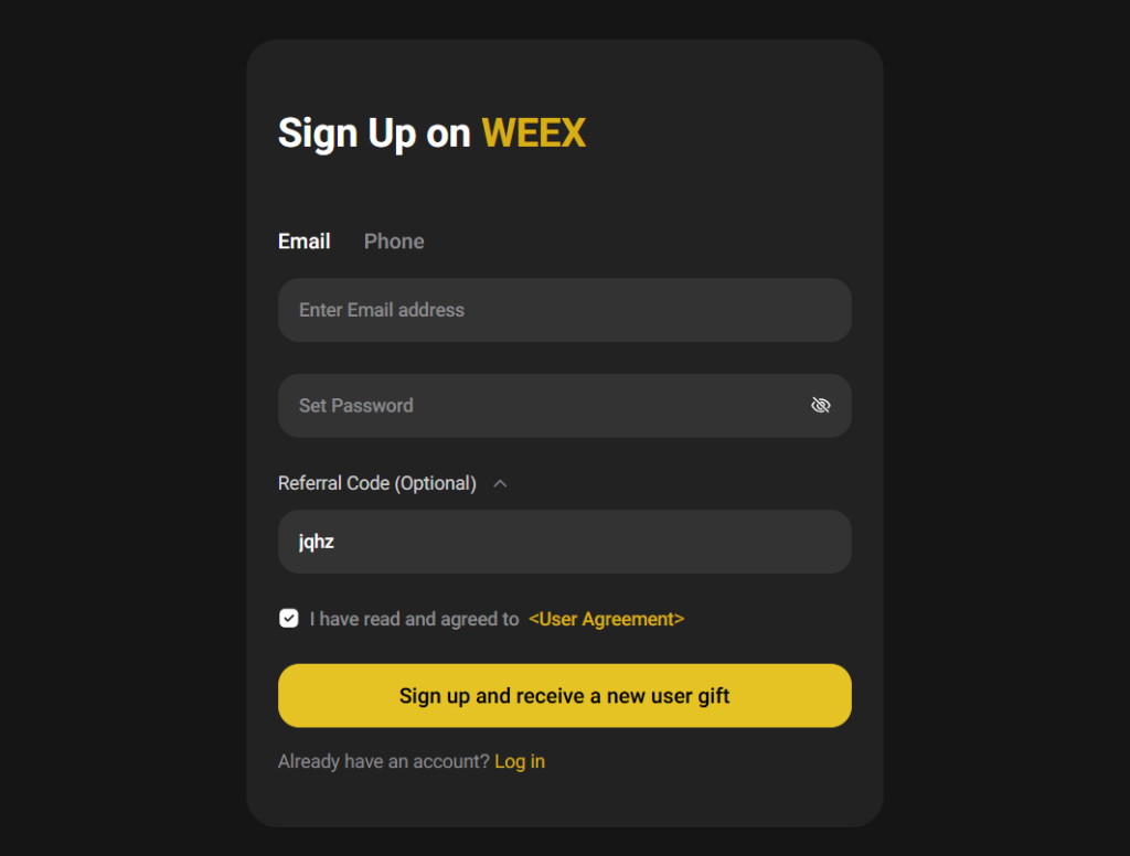 Weex Referral Code (jqhz) Get 15% Discount On Trading Fees!