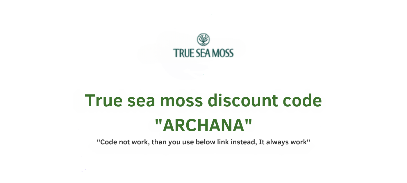 True sea moss discount code