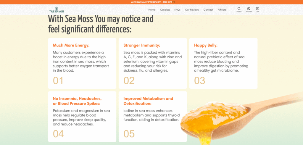 True sea moss discount code