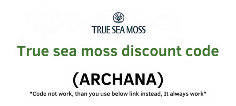 True sea moss discount code