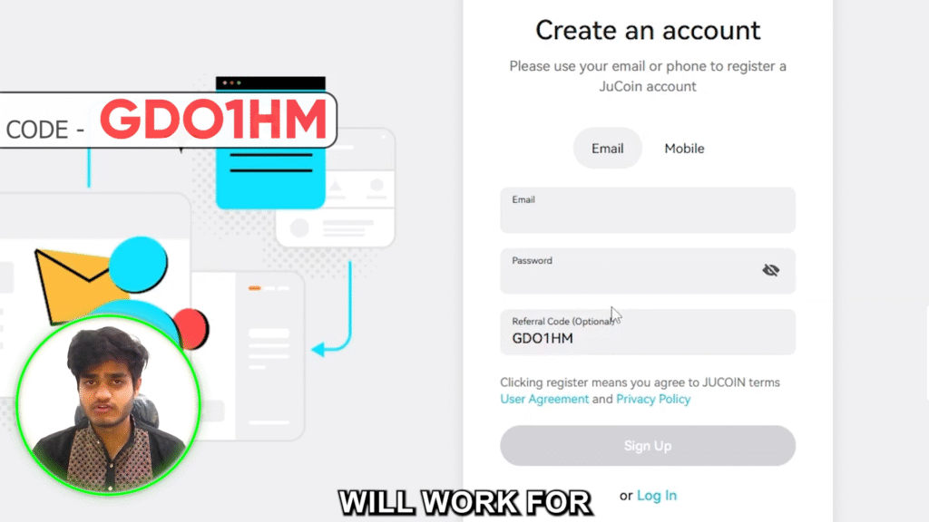 Jucoin referral code 
