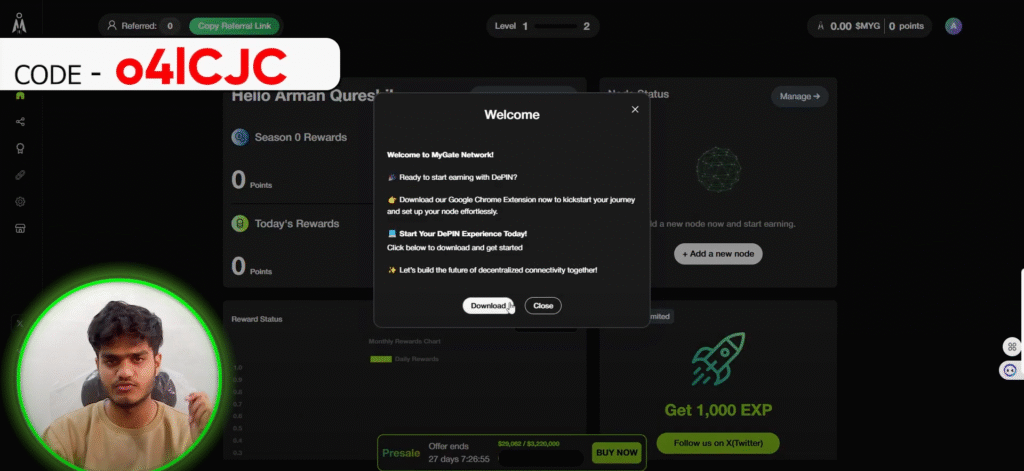MyGate Network referral code