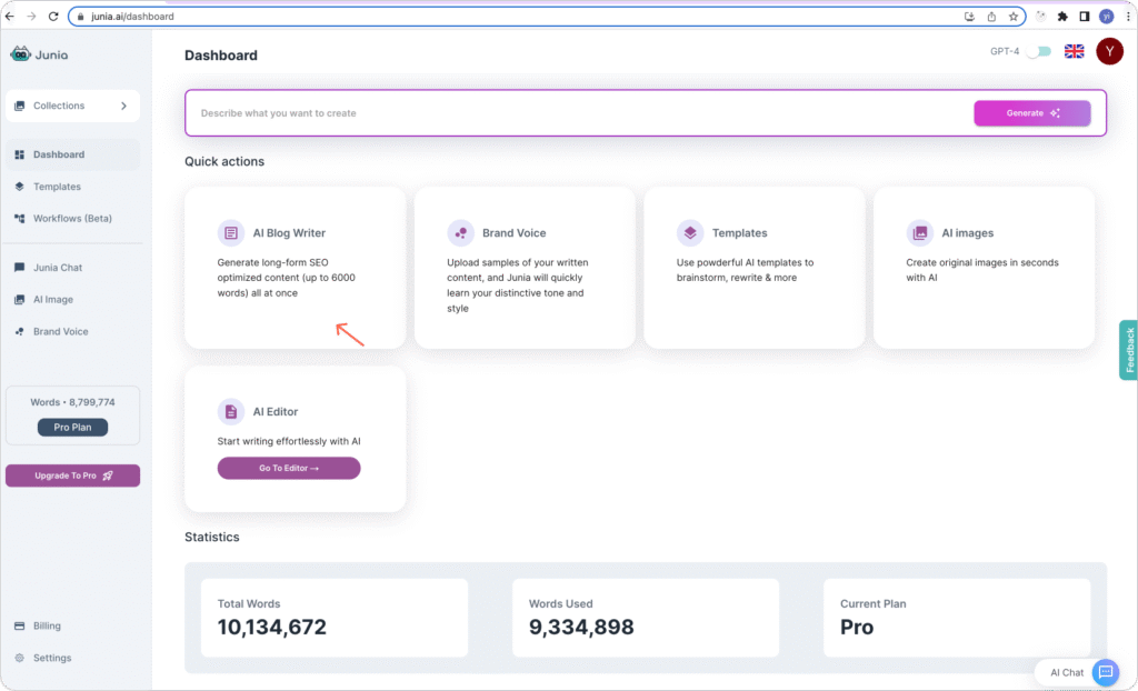Features and Benefits of Junia AI