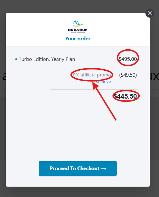 How to Redeem Dux-Soup Coupon Code 'BAAGUL10'