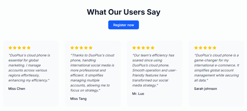 DuoPlus Review: Customer Experiences