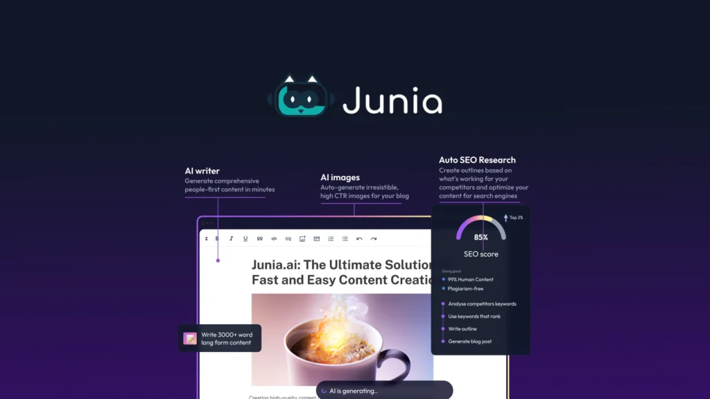 Junia Ai Promo Code: Unlock an Exclusive 80% Discount on Powerful AI Content Creation Tools