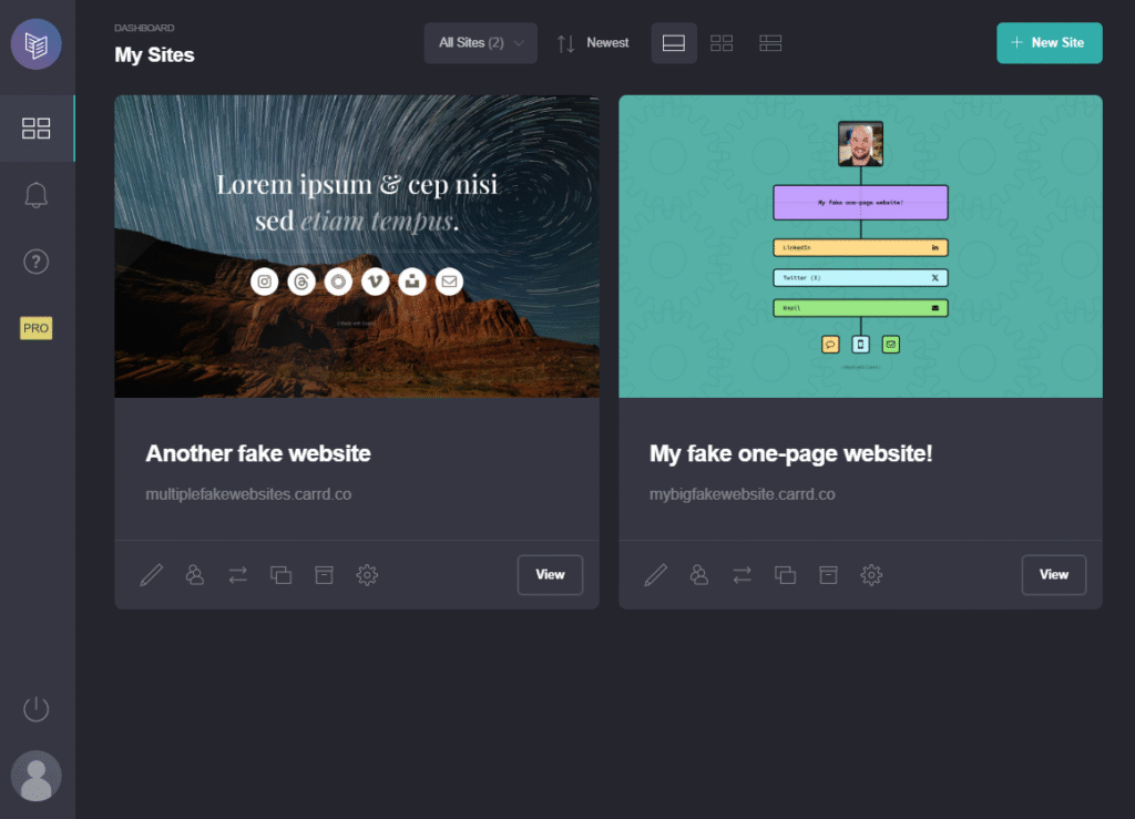Link-in-Bio Websites