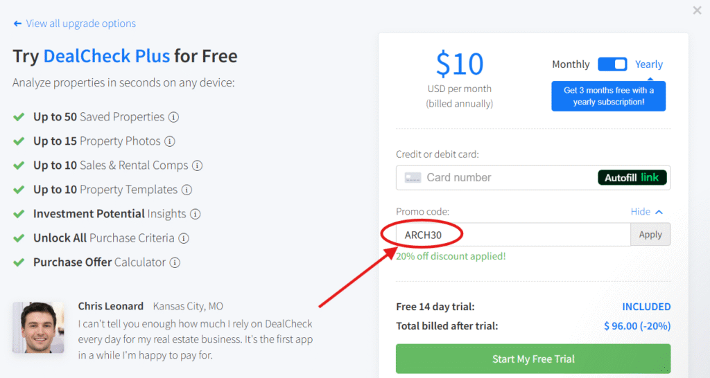 Understanding the Dealcheck Coupon Code “ARCH30”