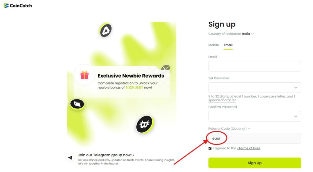 How to Use the CoinCatch Referral Code “euur”