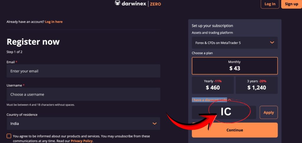 Darwinex Zero Promo Code "IC" - Enjoy 10% Off On Subscription Plan
