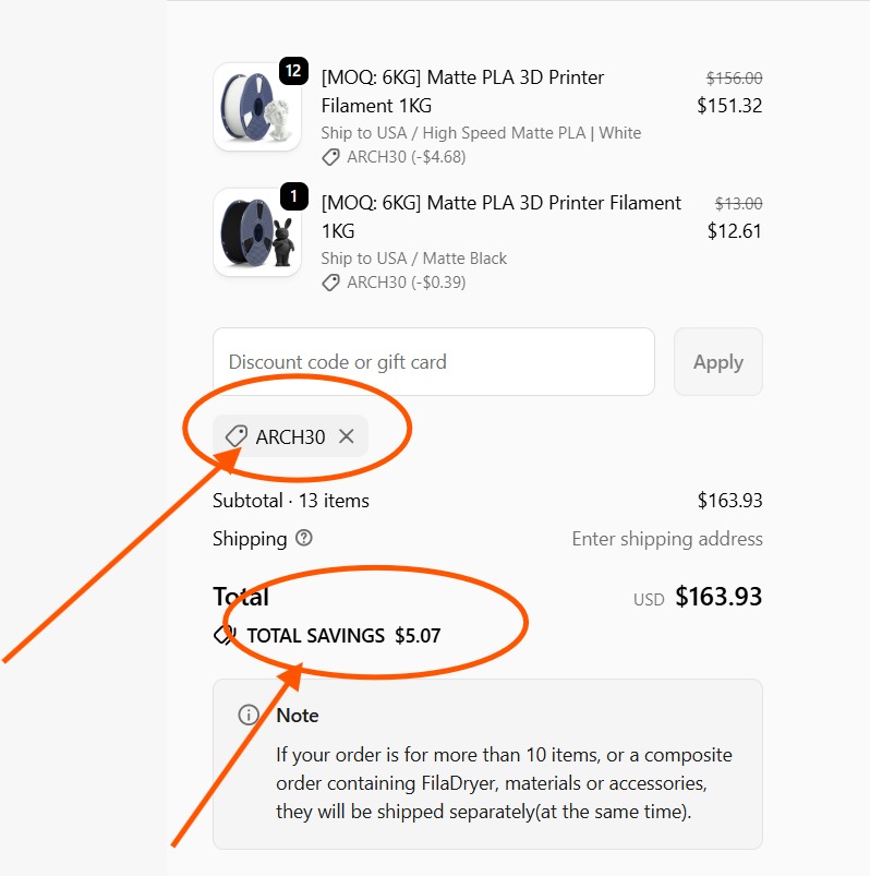 SUNLU Promo Code “ARCH30” – Enjoy 10% Off on Filament, Resin & Accessories